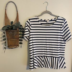 J. Crew Medium Peplum top
